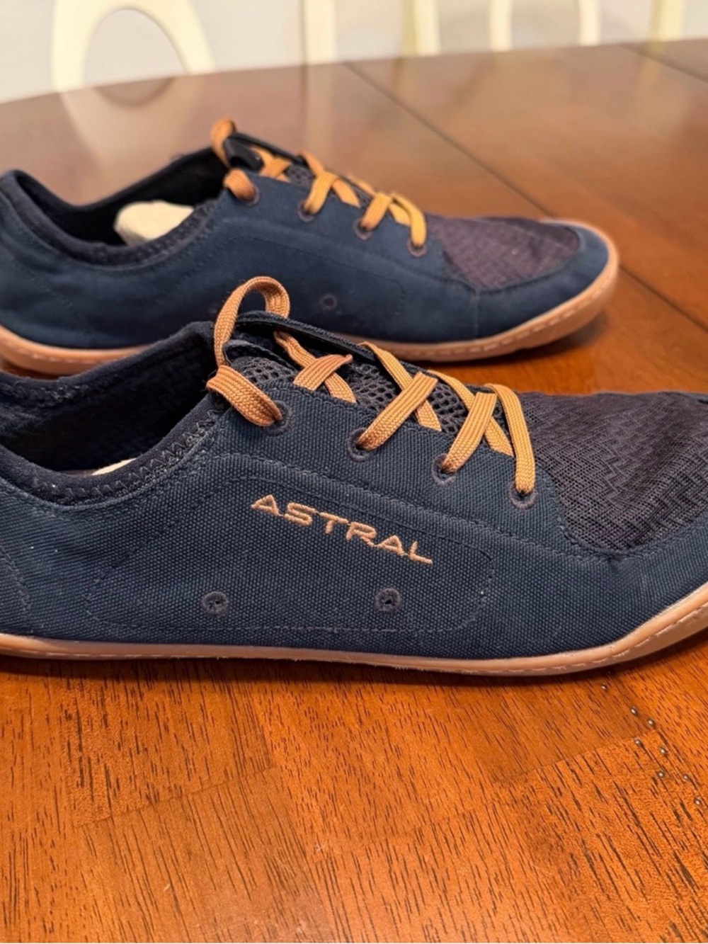 Astral Loyak Mens Size 11 Navy Brown Canvas Minimalist Water Resistant - Picture 3 of 8